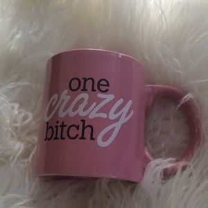 SOLD One Crazy Bitch Pink Mug